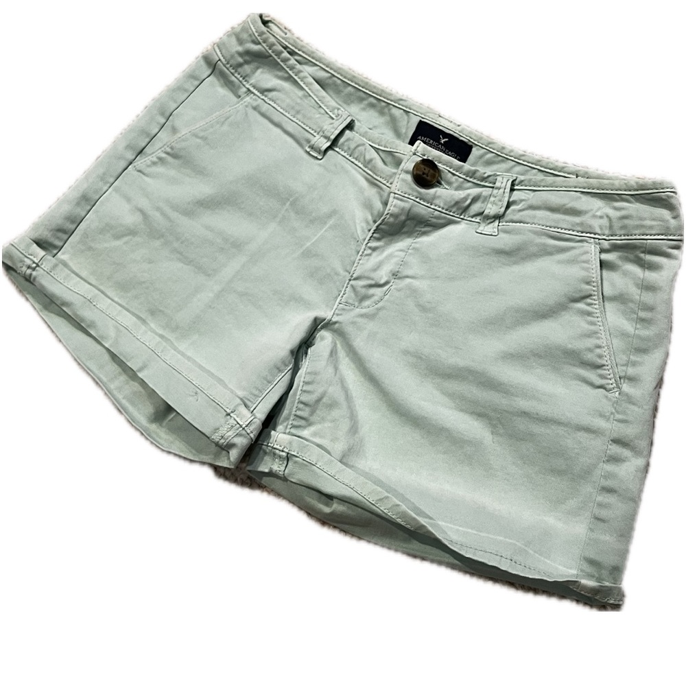 American Eagle midi stretch Mint green short 0